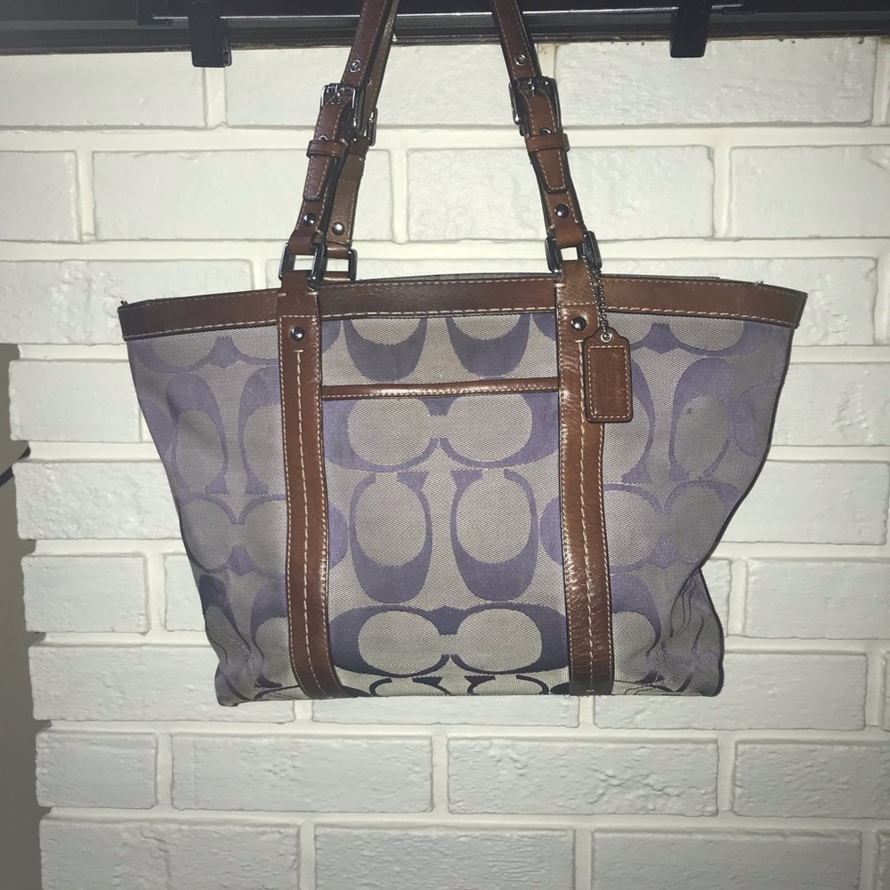 Coach monogram shoulder bag